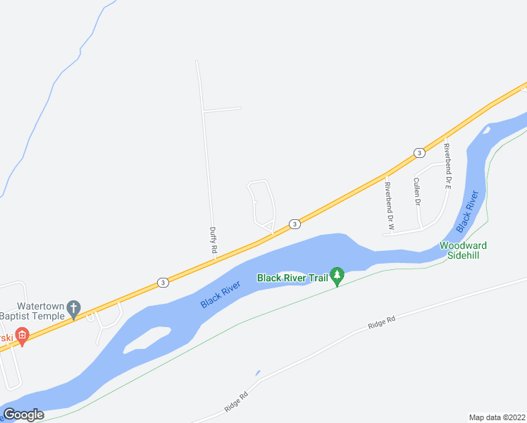 map of restaurants, bars, coffee shops, grocery stores, and more near 22479 Colonial Manor Road in Watertown