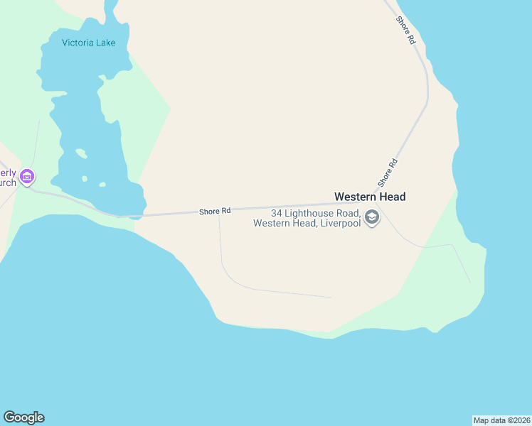 map of restaurants, bars, coffee shops, grocery stores, and more near Shore Road in Liverpool