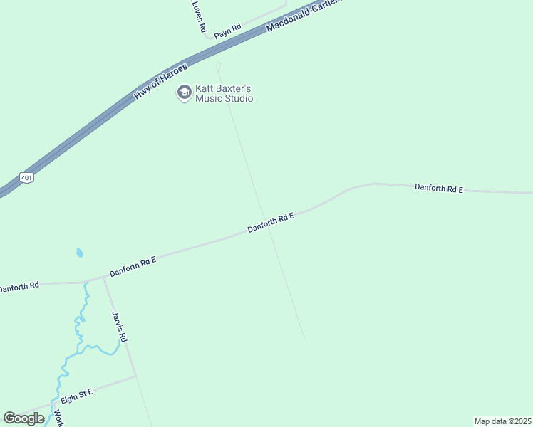 map of restaurants, bars, coffee shops, grocery stores, and more near 2087 Cunningham Road in Cobourg