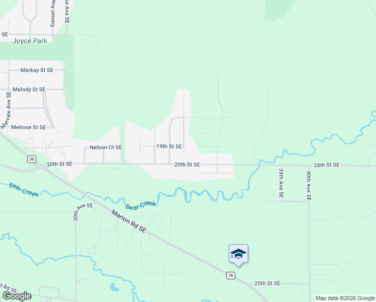 map of restaurants, bars, coffee shops, grocery stores, and more near 1902 36th Avenue Southeast in Rochester
