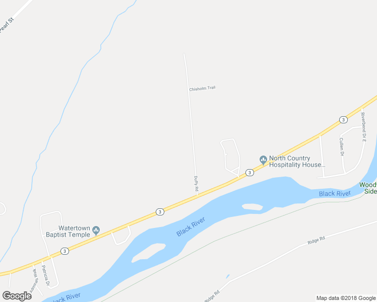 map of restaurants, bars, coffee shops, grocery stores, and more near 22521 Duffy Road in Watertown