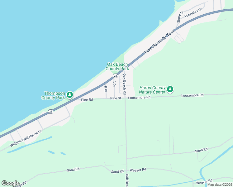 map of restaurants, bars, coffee shops, grocery stores, and more near 7064 A Drive in Port Austin