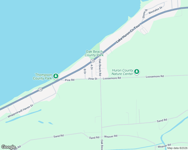 map of restaurants, bars, coffee shops, grocery stores, and more near 7064 A Drive in Port Austin