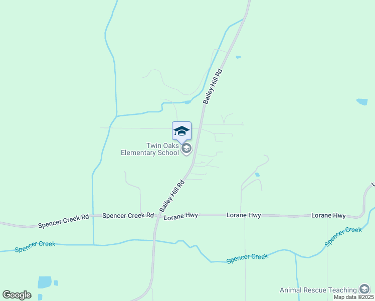 map of restaurants, bars, coffee shops, grocery stores, and more near 85916 Bailey Hill Road in Eugene