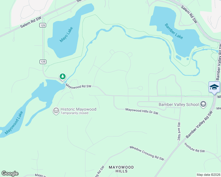 map of restaurants, bars, coffee shops, grocery stores, and more near 3385 Mayowood Road Southwest in Rochester