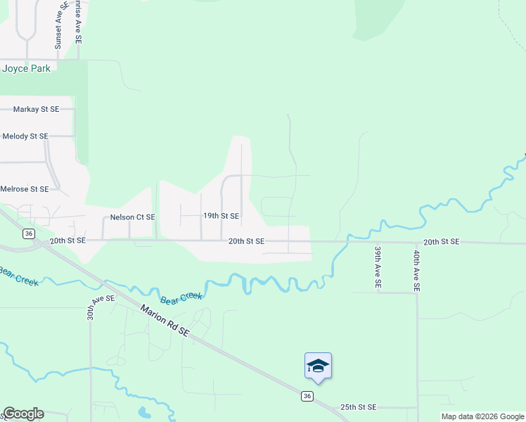 map of restaurants, bars, coffee shops, grocery stores, and more near 1902 36th Avenue Southeast in Rochester