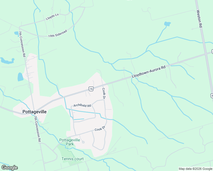 map of restaurants, bars, coffee shops, grocery stores, and more near 4165 Lloydtown-Aurora Road in King City