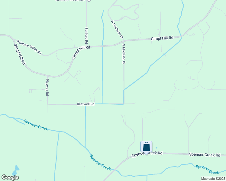 map of restaurants, bars, coffee shops, grocery stores, and more near 86018 South Modesto Drive in Eugene