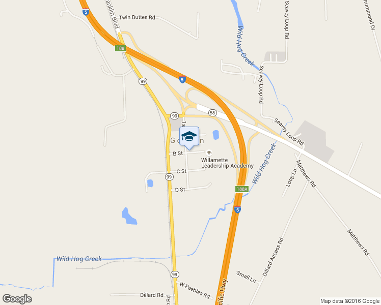 map of restaurants, bars, coffee shops, grocery stores, and more near 85878 1st Street in Eugene