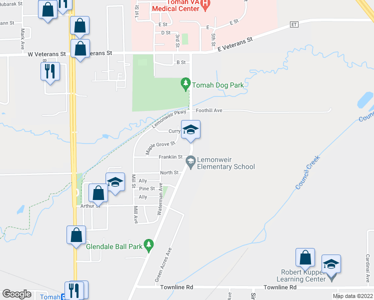 map of restaurants, bars, coffee shops, grocery stores, and more near 806 North Glendale Avenue in Tomah