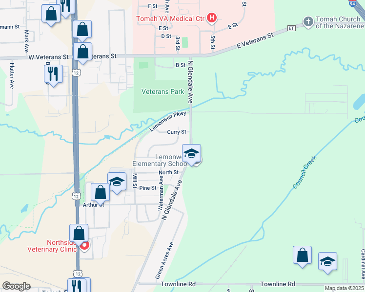 map of restaurants, bars, coffee shops, grocery stores, and more near 806 North Glendale Avenue in Tomah