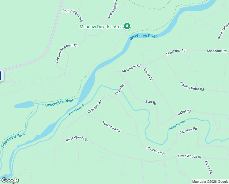 map of restaurants, bars, coffee shops, grocery stores, and more near 18848 Choctaw Road in Bend