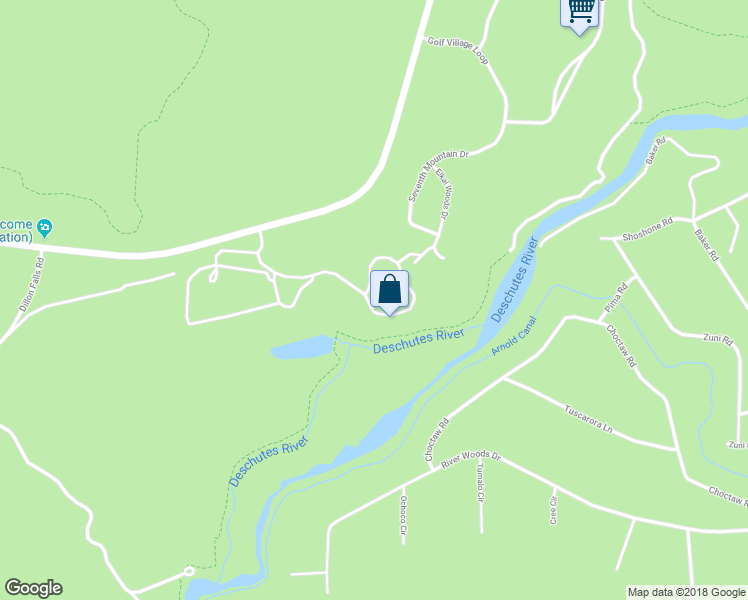 map of restaurants, bars, coffee shops, grocery stores, and more near 60405 Snap Shot Loop in Bend