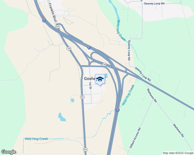 map of restaurants, bars, coffee shops, grocery stores, and more near 34017 B Street in Eugene