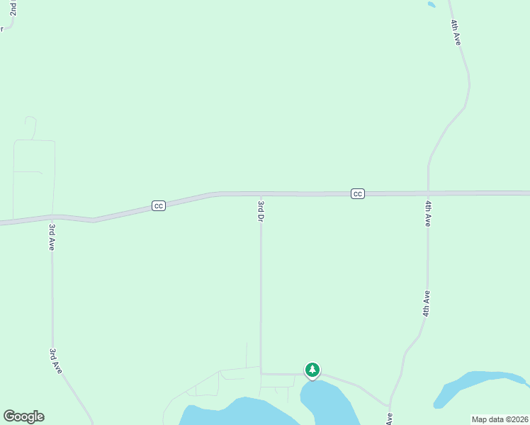 map of restaurants, bars, coffee shops, grocery stores, and more near W13487 County Road CC in Coloma