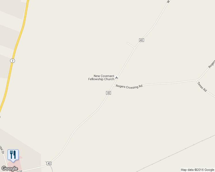 map of restaurants, bars, coffee shops, grocery stores, and more near 22725 County Road 42 in Carthage