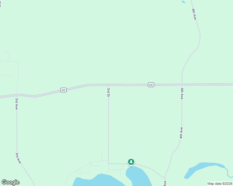 map of restaurants, bars, coffee shops, grocery stores, and more near W13487 County Road CC in Coloma