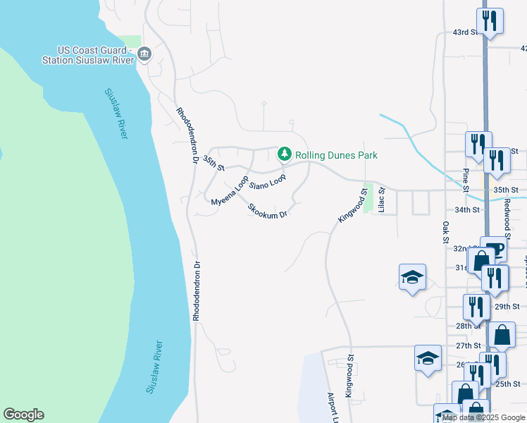 map of restaurants, bars, coffee shops, grocery stores, and more near 709 Quanagh Court in Florence