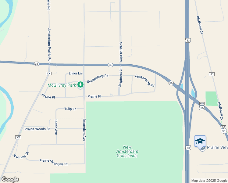 map of restaurants, bars, coffee shops, grocery stores, and more near 2120 Staphorst Lane in Holmen