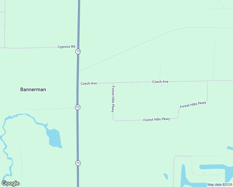 map of restaurants, bars, coffee shops, grocery stores, and more near Forest Hills Parkway in Neshkoro