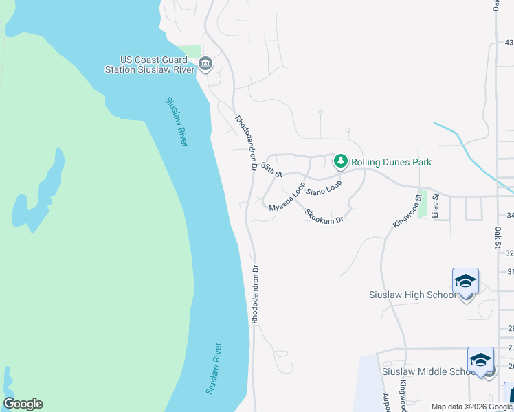 map of restaurants, bars, coffee shops, grocery stores, and more near 434 Myeena Loop in Florence