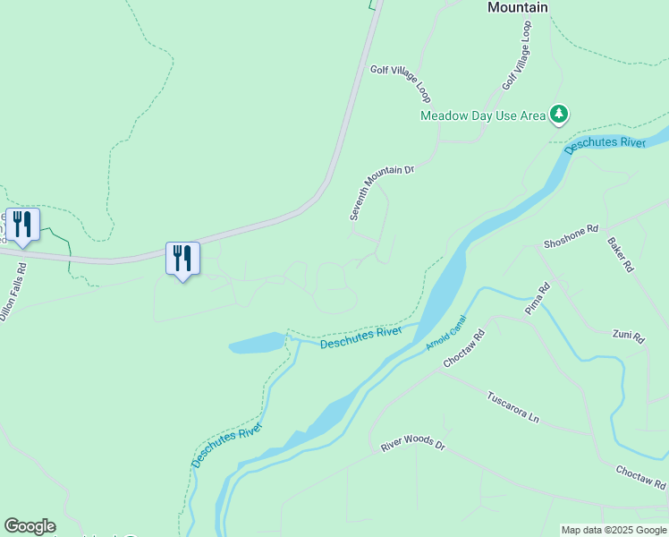 map of restaurants, bars, coffee shops, grocery stores, and more near 60497 Snap Shot Loop in Bend