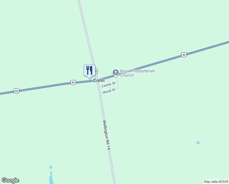 map of restaurants, bars, coffee shops, grocery stores, and more near 23 Wood Street in Conn