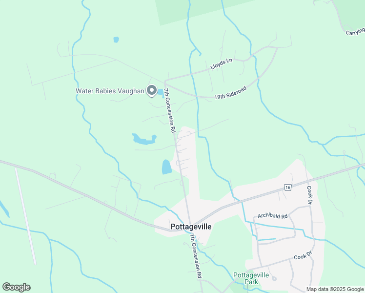 map of restaurants, bars, coffee shops, grocery stores, and more near 16497 7th Concession Road in Schomberg