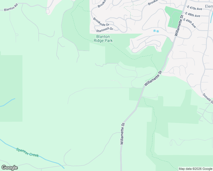 map of restaurants, bars, coffee shops, grocery stores, and more near 255 West 52nd Avenue in Eugene