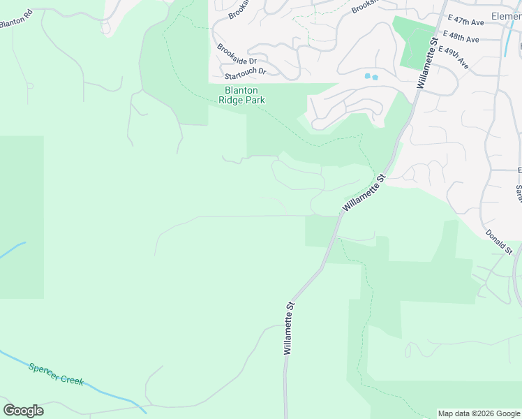 map of restaurants, bars, coffee shops, grocery stores, and more near 255 West 52nd Avenue in Eugene