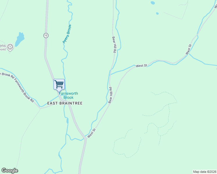 map of restaurants, bars, coffee shops, grocery stores, and more near 151 Bear Hill Road in Randolph