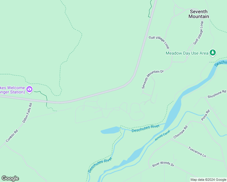 map of restaurants, bars, coffee shops, grocery stores, and more near 60484 Kangaroo Loop in Bend