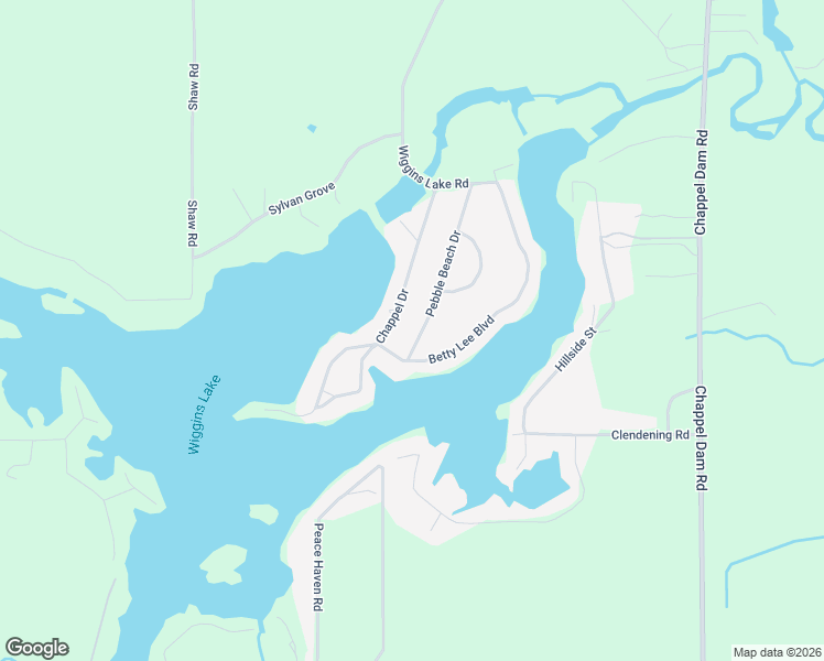 map of restaurants, bars, coffee shops, grocery stores, and more near 4298 Pebble Beach Drive in Gladwin