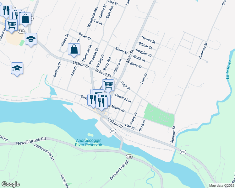 map of restaurants, bars, coffee shops, grocery stores, and more near 3A Goddard Street in Lisbon