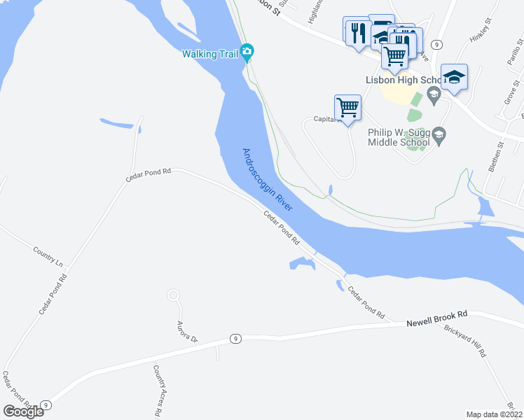 map of restaurants, bars, coffee shops, grocery stores, and more near 299 Cedar Pond Road in Durham