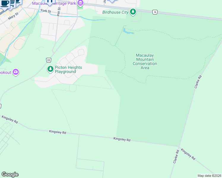 map of restaurants, bars, coffee shops, grocery stores, and more near 84 Inkerman Avenue in Prince Edward