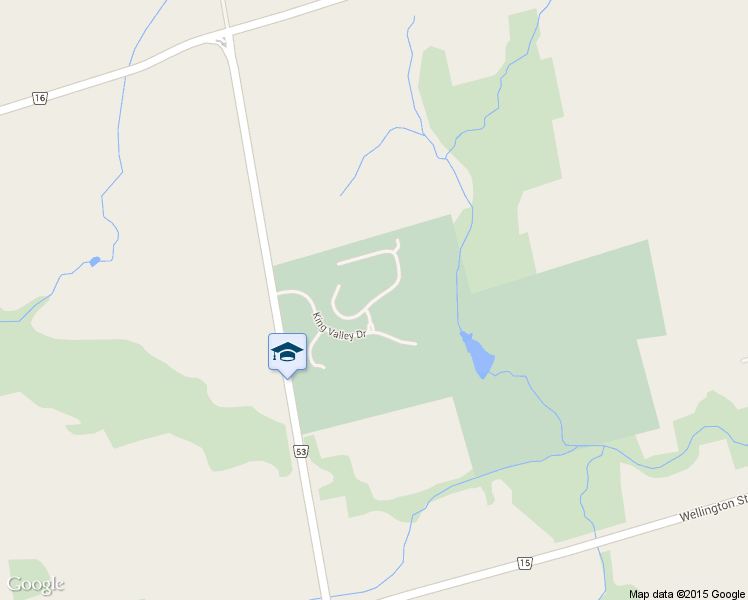 map of restaurants, bars, coffee shops, grocery stores, and more near 47 Country Club Drive in King City