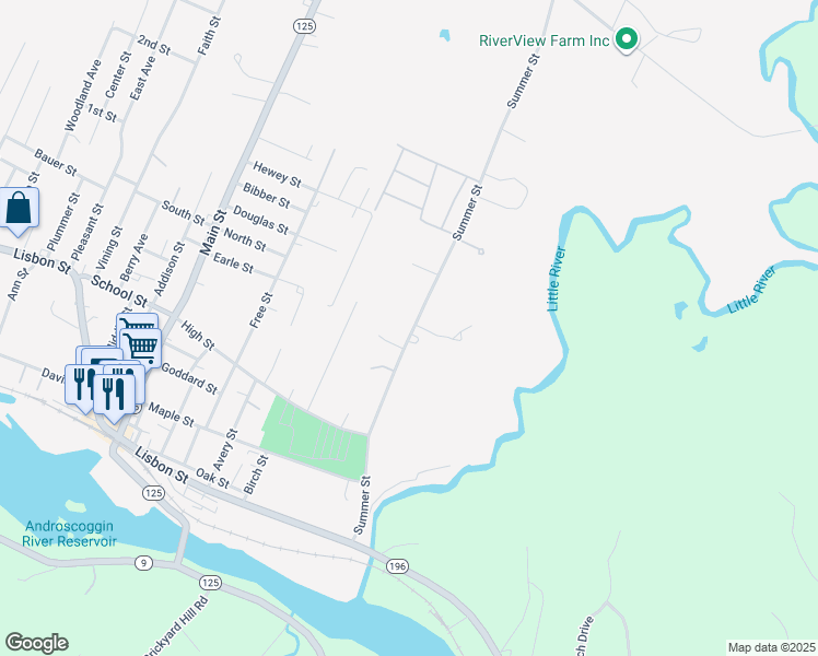 map of restaurants, bars, coffee shops, grocery stores, and more near 7 Russell Street in Lisbon