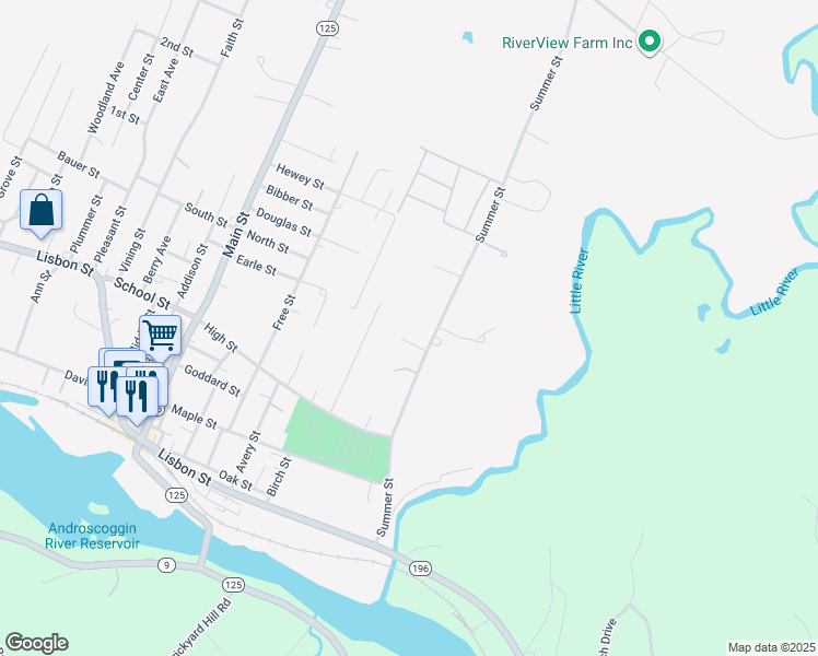 map of restaurants, bars, coffee shops, grocery stores, and more near 7 Russell Street in Lisbon