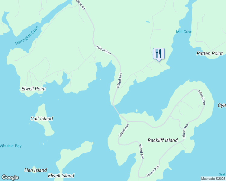 map of restaurants, bars, coffee shops, grocery stores, and more near 93 Island Avenue in Saint George