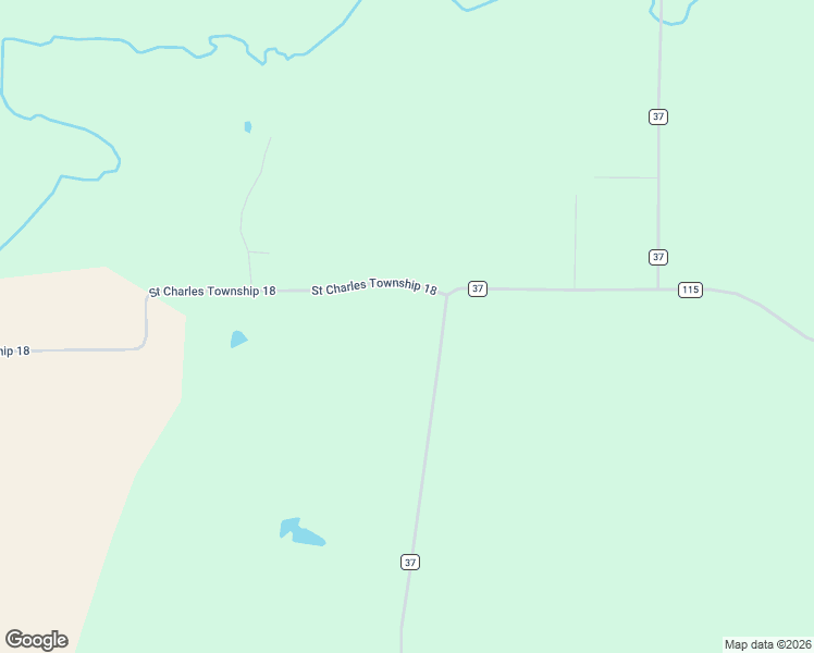 map of restaurants, bars, coffee shops, grocery stores, and more near 23671 County Road 37 in Saint Charles