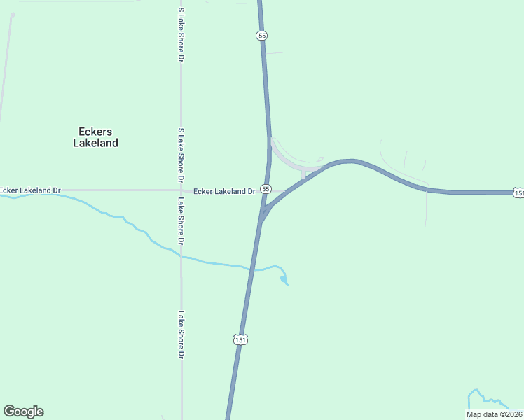 map of restaurants, bars, coffee shops, grocery stores, and more near Wisconsin 55 in White Lake
