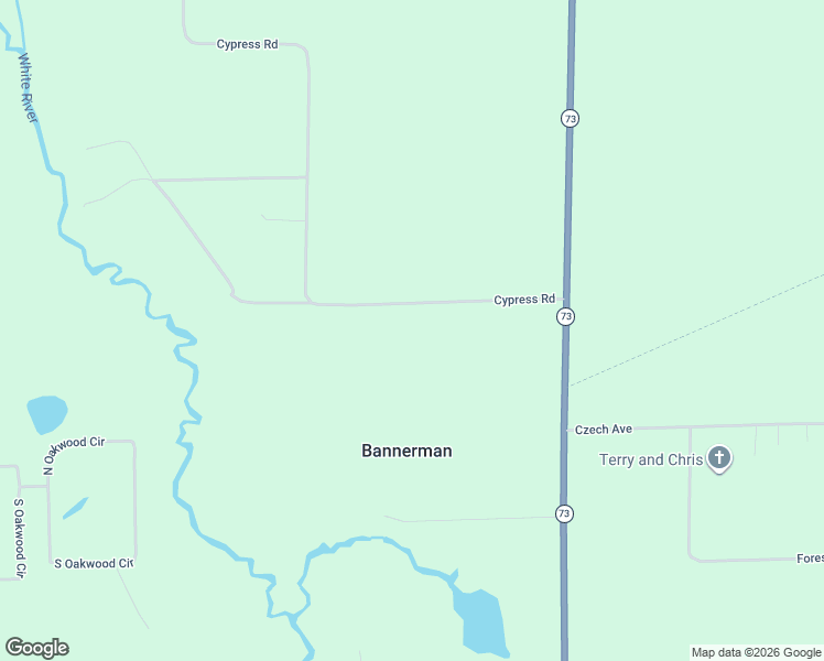 map of restaurants, bars, coffee shops, grocery stores, and more near W6813 Cypress Road in Neshkoro