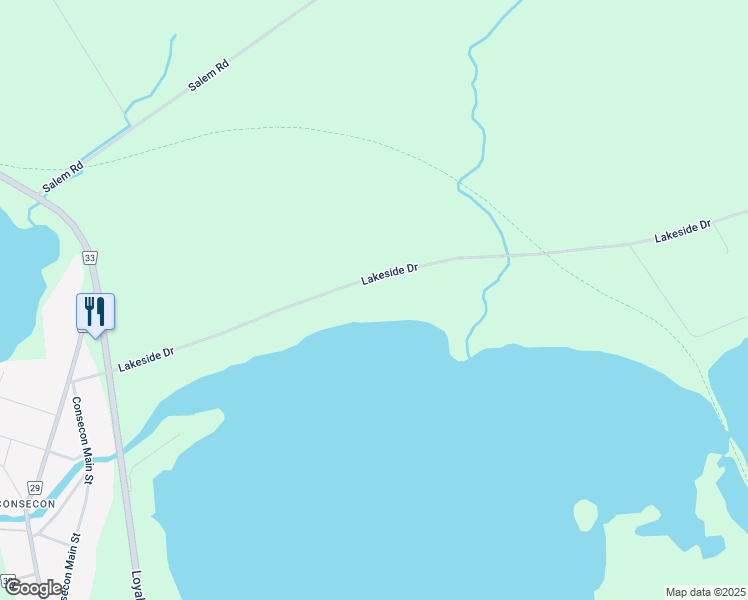map of restaurants, bars, coffee shops, grocery stores, and more near 1507 Lakeside Drive in Prince Edward