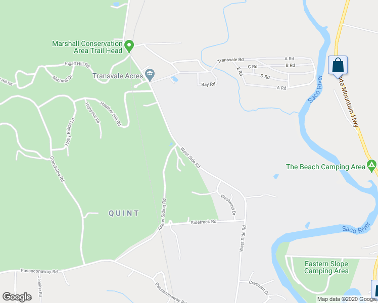 map of restaurants, bars, coffee shops, grocery stores, and more near 879 West Side Road in Conway
