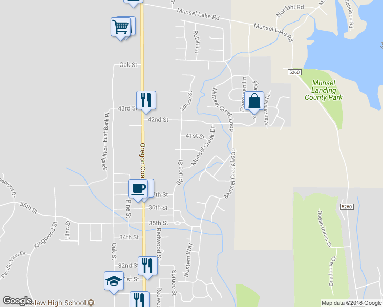 map of restaurants, bars, coffee shops, grocery stores, and more near 2066 40th Street in Florence