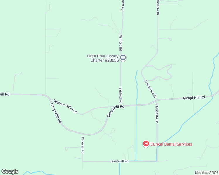 map of restaurants, bars, coffee shops, grocery stores, and more near 86250 Sanford Road in Eugene