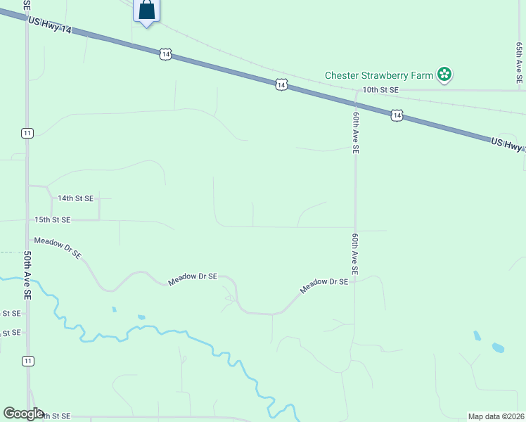 map of restaurants, bars, coffee shops, grocery stores, and more near 1488 Woodbury Court Southeast in Rochester