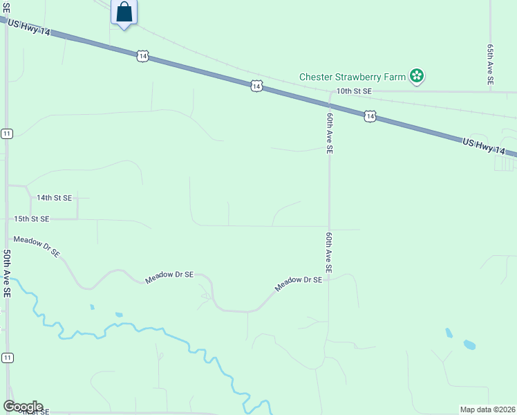 map of restaurants, bars, coffee shops, grocery stores, and more near 1488 Woodbury Court Southeast in Rochester