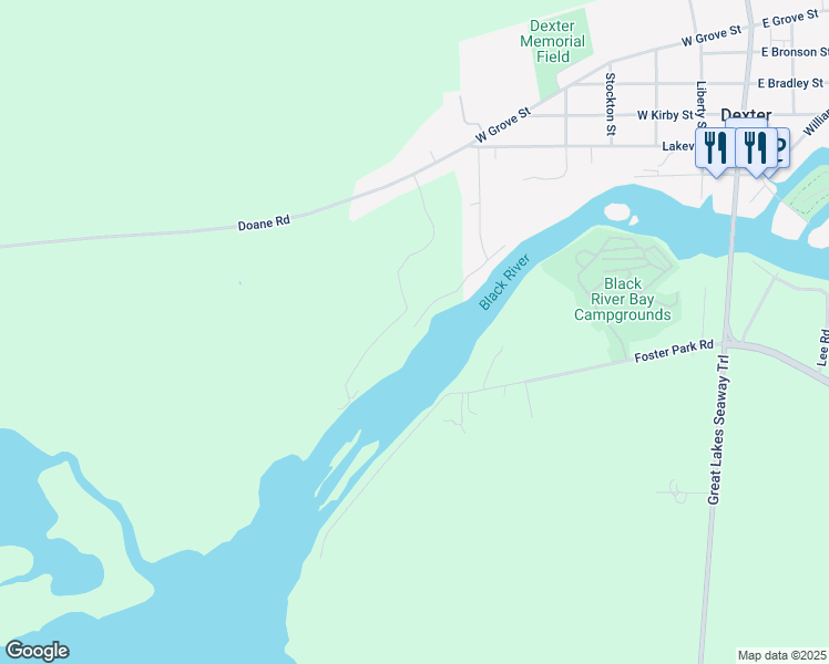 map of restaurants, bars, coffee shops, grocery stores, and more near 15686 Maynard Avenue South in Dexter